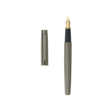 Luxury Design Office Stationery Fountain Pen Ink Business Gift Promotional Gun Metal Ball Pen Fountain stylo Ensembles